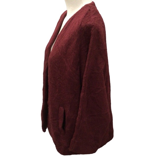 Maria Stanley Luca sweater coat burgundy  S/XS - Picture 4 of 6